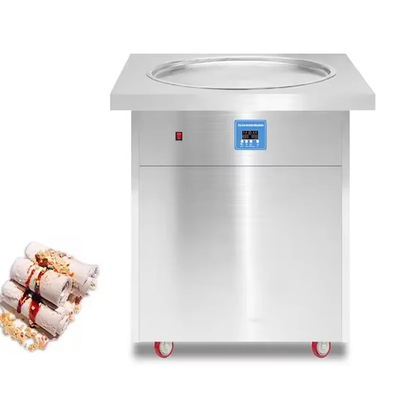 PF1R compact single-pan fried ice cream roll machine, stainless steel
