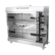 KJL-4G gas commercial chicken rotisserie in stainless steel
