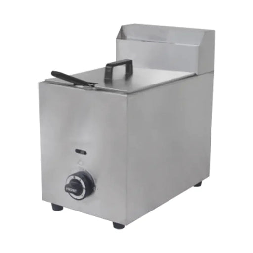 CHZ-10L single-tank commercial gas deep fryer, stainless steel