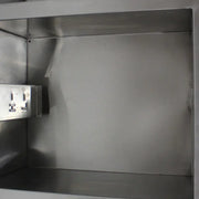 GZL-10 single-tank commercial gas deep fryer, stainless steel