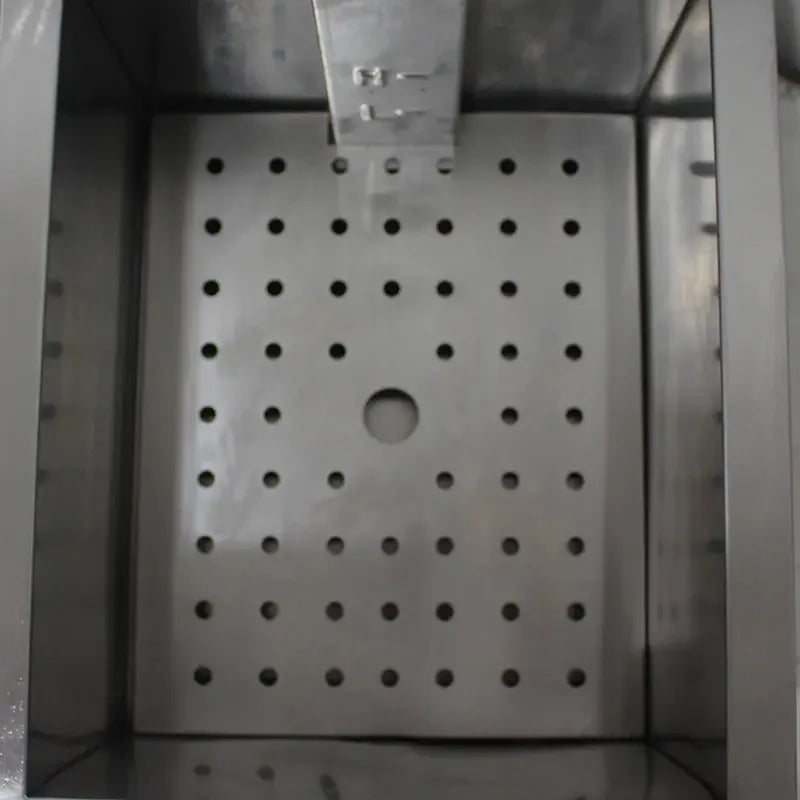 GZL-10 single-tank commercial gas deep fryer, stainless steel