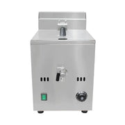GZL-10L single-tank commercial gas deep fryer, stainless steel