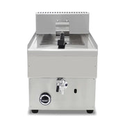 GZL-25 single-tank commercial gas deep fryer, stainless steel