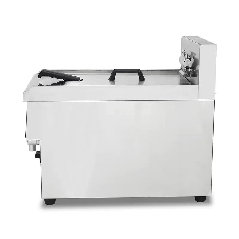 GZL-25 single-tank commercial gas deep fryer, stainless steel