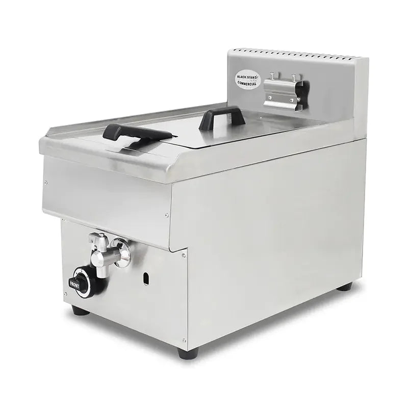 GZL-25 single-tank commercial gas deep fryer, stainless steel