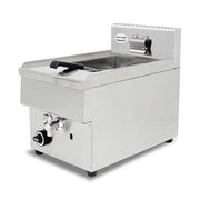 GZL-25 single-tank commercial gas deep fryer, stainless steel