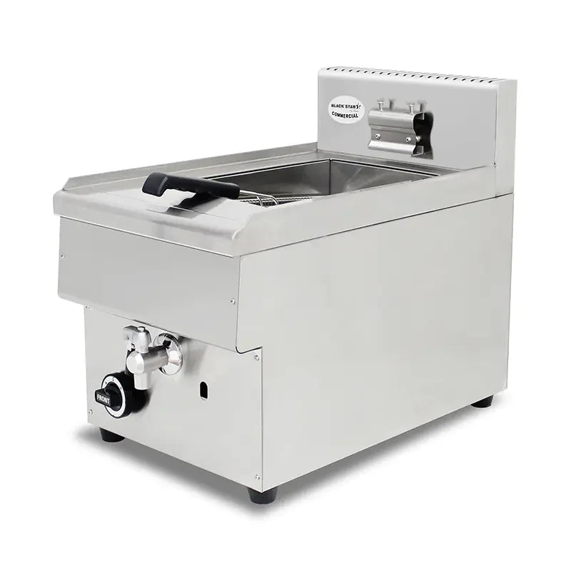 GZL-25 single-tank commercial gas deep fryer, stainless steel