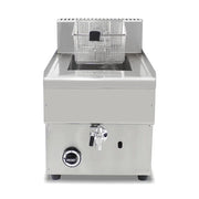 GZL-25 single-tank commercial gas deep fryer, stainless steel