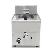 GZL-25 single-tank commercial gas deep fryer, stainless steel