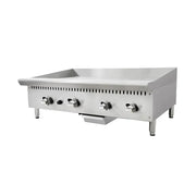 CP-G36-M commercial 3-burner flat-top gas griddle, stainless steel