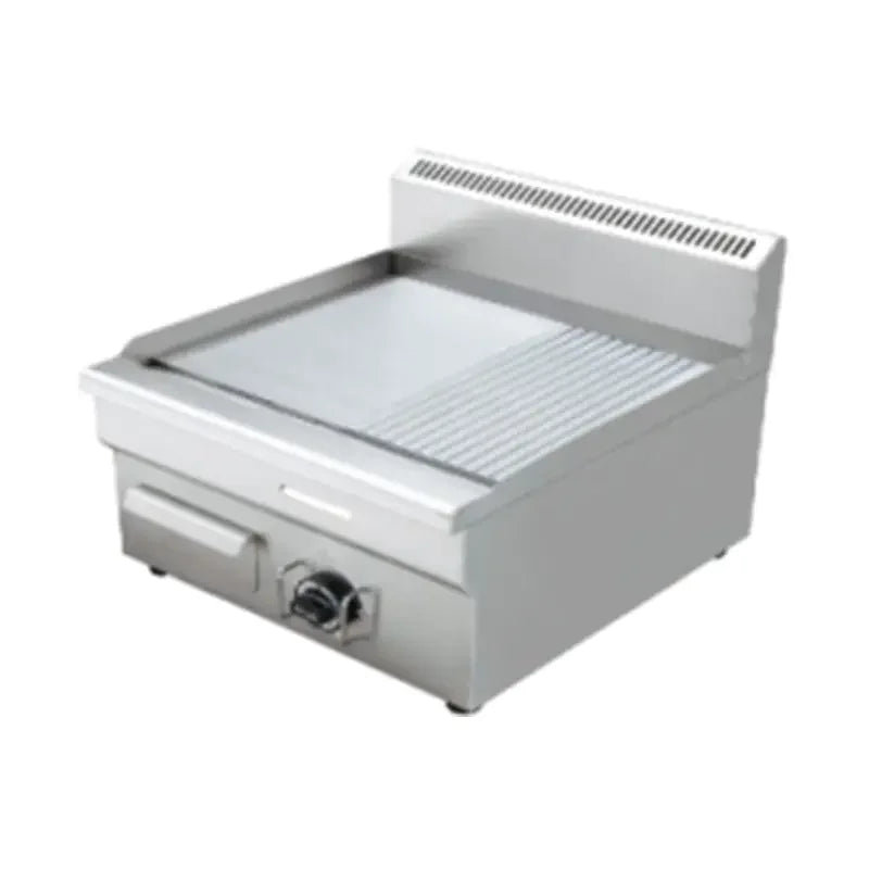 GPL-530-2 countertop gas griddle, 8mm grooved and flat A3 iron plate