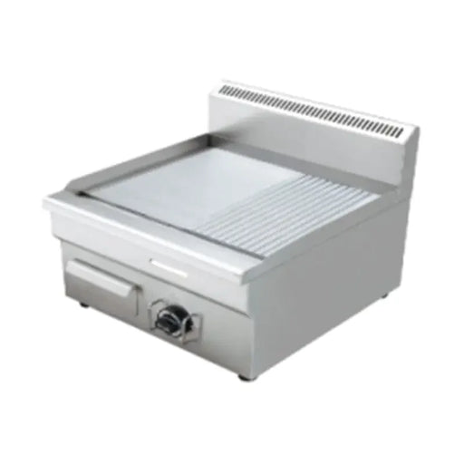 GPL-530-2 countertop gas griddle, 8mm grooved and flat A3 iron plate