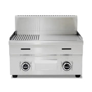 GPL-600-2 countertop gas griddle, 8mm grooved and flat A3 iron plate