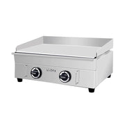 GPL-818A countertop flat-top gas griddle, 3mm 430 stainless-steel plate