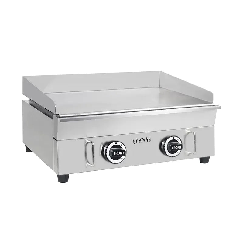 GPL-818A countertop flat-top gas griddle, 3mm 430 stainless-steel plate