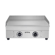 GPL-818A countertop flat-top gas griddle, 3mm 430 stainless-steel plate