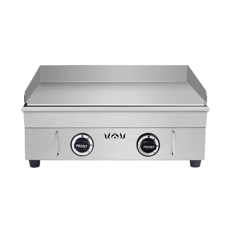 GPL-818A countertop flat-top gas griddle, 3mm 430 stainless-steel plate