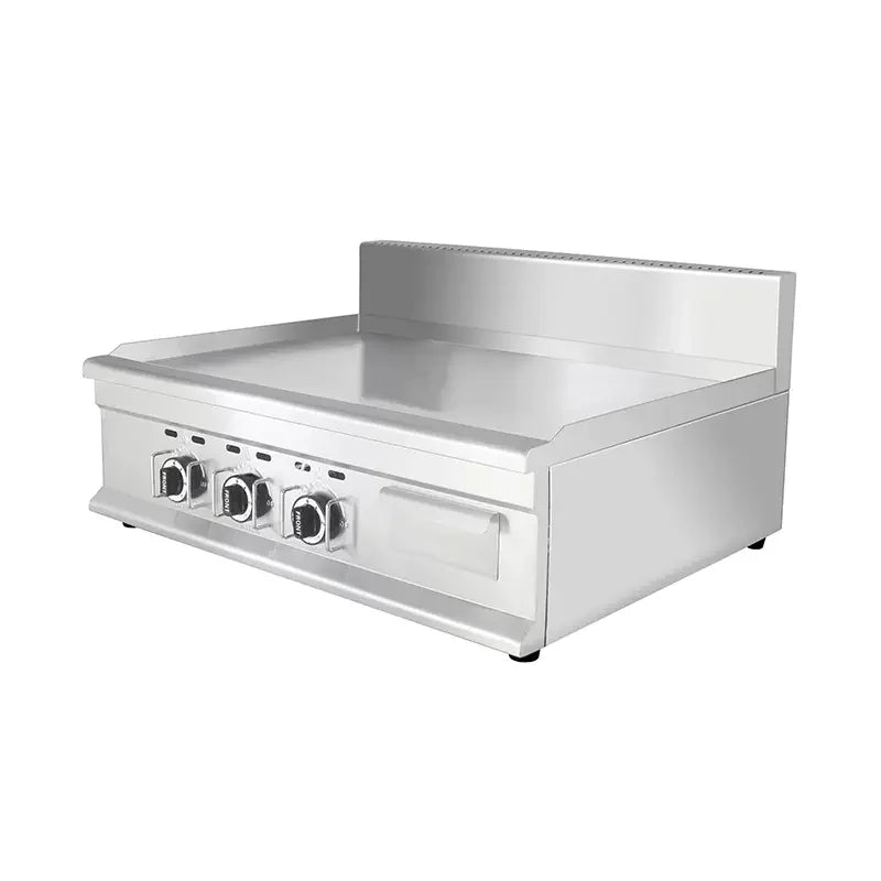 GPL-900 commercial gas griddle, wide stainless steel LPG/PNG flat-top