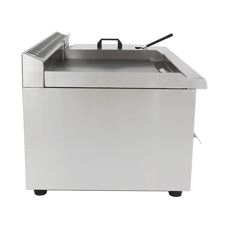 PZL-740T countertop gas griddle with built-in fryer