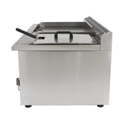 PZL-550T countertop gas griddle with built-in fryer