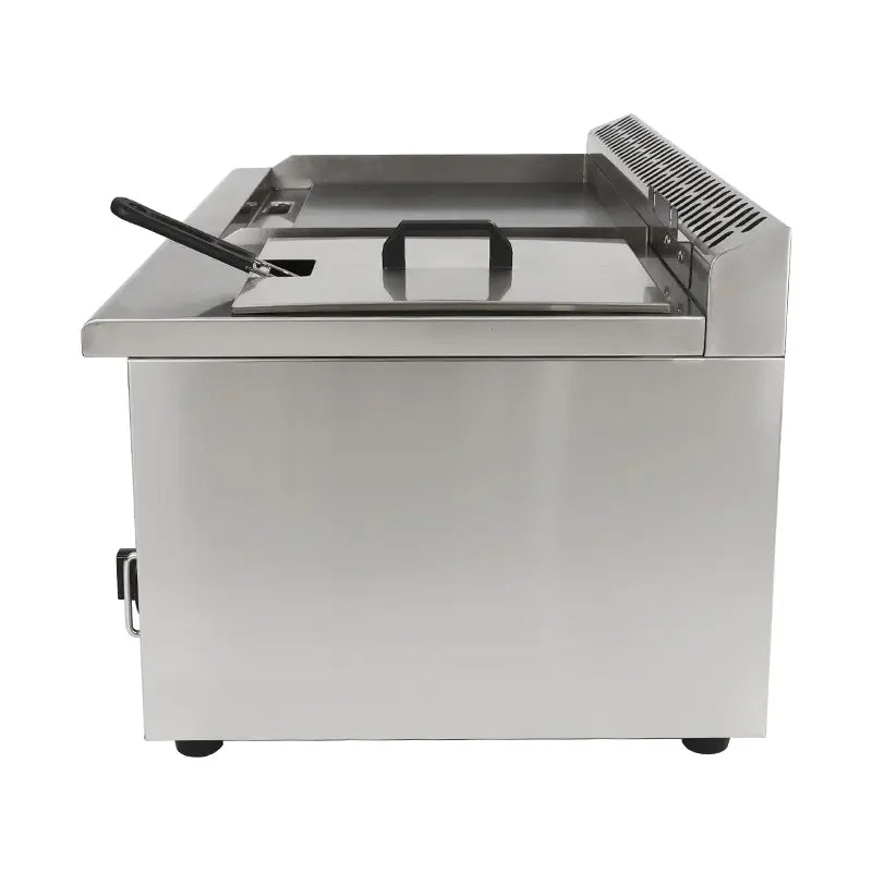 PZL-550T countertop gas griddle with built-in fryer