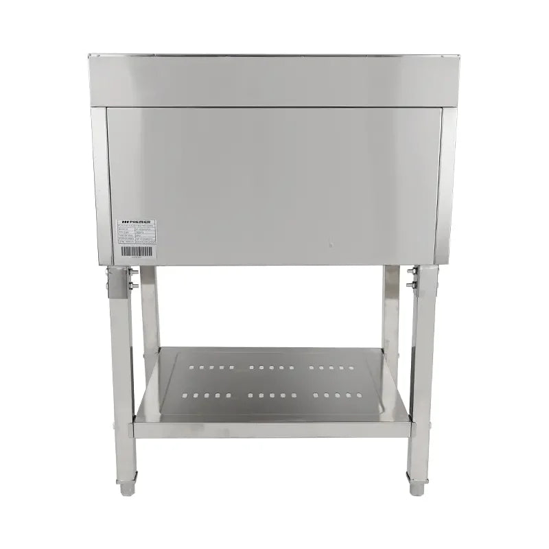 PZL-550 gas griddle with built-in fryer, full-flat plate
