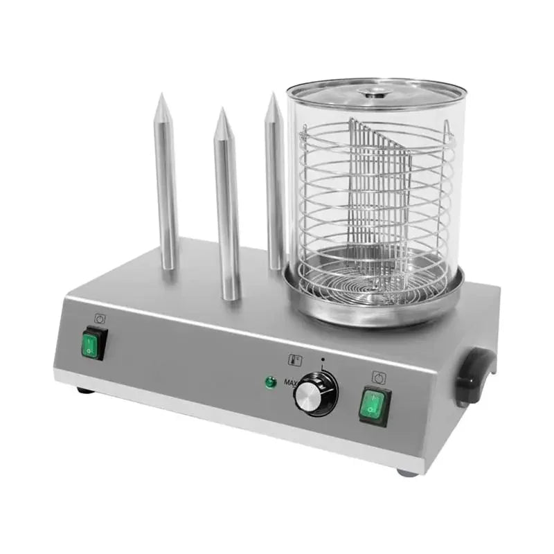 HDW-3 commercial electric hot dog and bun warmer 3 sticks