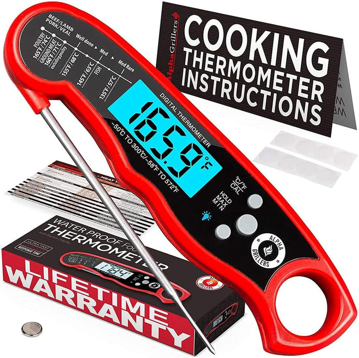 Meat Thermometer Digtal Instant-read for Turkey Beef Rotisserie BBQ Grill Oven Smoker