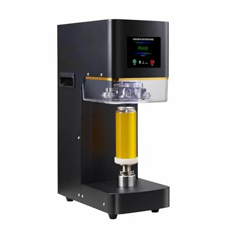 *Commercial Soda Can Sealer - 2.4-6.7 inch Height Adjustable, Automatic Can Sealer for Aluminum and Plastic Cans(Black)