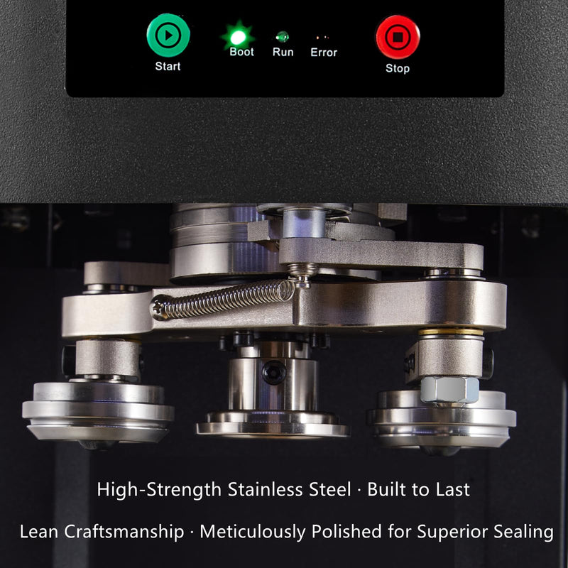 *Commercial Soda Can Sealer - 2.4-6.7 inch Height Adjustable, Automatic Can Sealer for Aluminum and Plastic Cans(White)