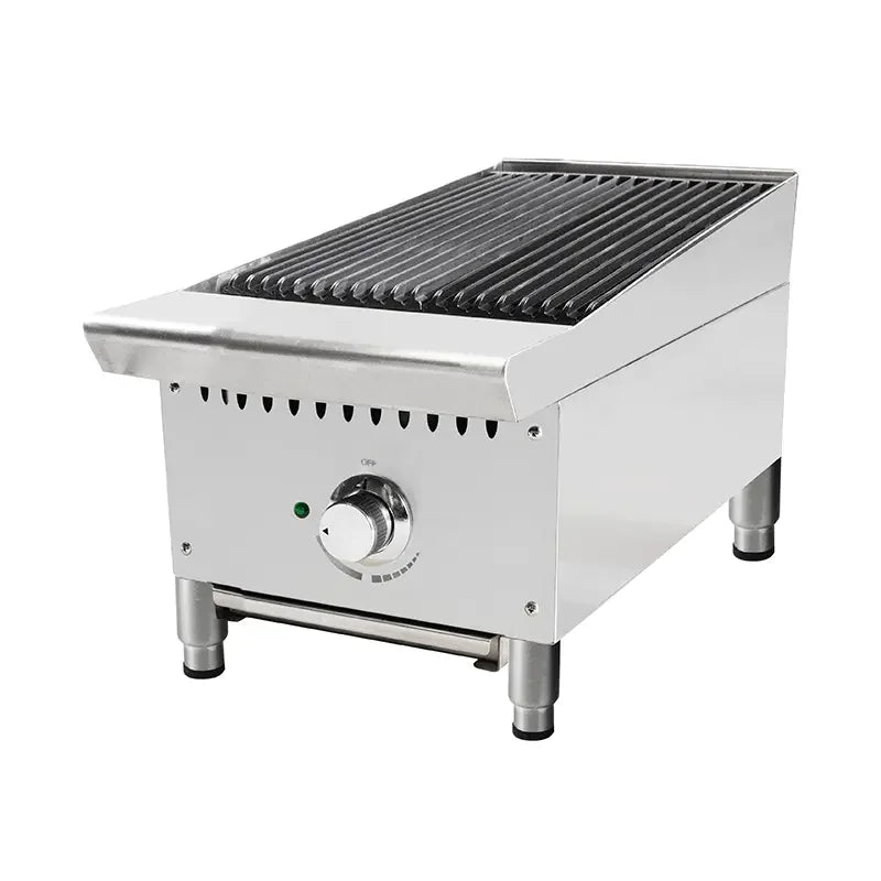 CP-CB12-M countertop gas lava rock char-broiler, stainless steel