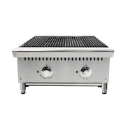 CP-CB24-M countertop gas lava rock char-broiler, stainless steel