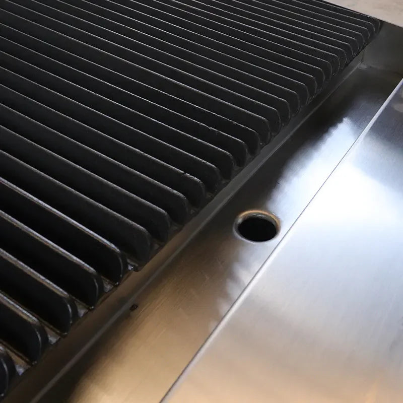 CP-CB36-M countertop gas lava rock char-broiler, stainless steel