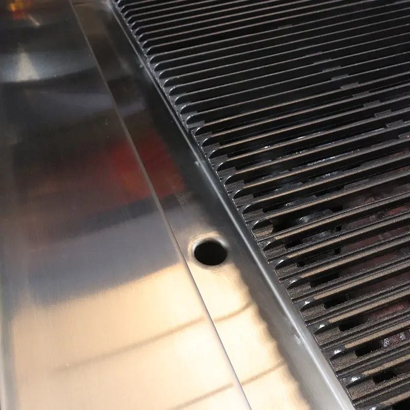 CP-CB36-M countertop gas lava rock char-broiler, stainless steel