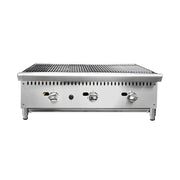 CP-CB36-M countertop gas lava rock char-broiler, stainless steel