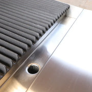 CP-CB48-M wide countertop gas lava rock char-broiler, stainless steel