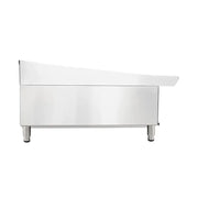 CP-CB48-M wide countertop gas lava rock char-broiler, stainless steel