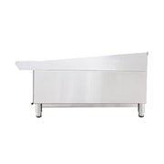 CP-CB48-M wide countertop gas lava rock char-broiler, stainless steel
