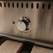 CP-CB48-M wide countertop gas lava rock char-broiler, stainless steel