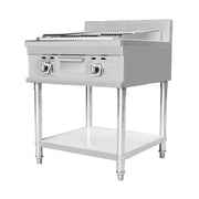 CHZ-4G-F floor-standing gas lava rock char-grill, 201 stainless steel