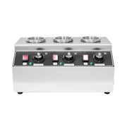 QK-3 commercial 4-tank electric sauce warmer dispenser stainless steel