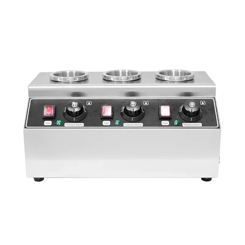QK-3 commercial 4-tank electric sauce warmer dispenser stainless steel