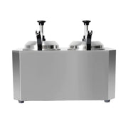 QK-Q8 commercial 1000W electric sauce warmer with pump stainless steel