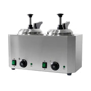 QK-Q8 commercial 1000W electric sauce warmer with pump stainless steel