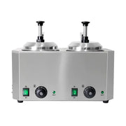 QK-Q8 commercial 1000W electric sauce warmer with pump stainless steel