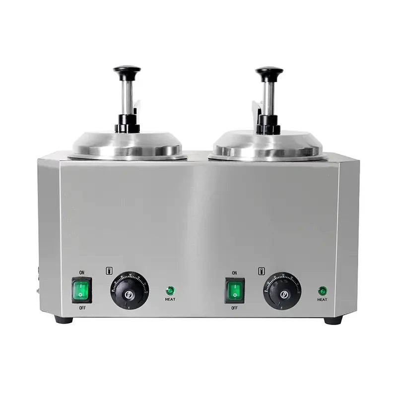 QK-Q8 commercial 1000W electric sauce warmer with pump stainless steel