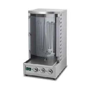 CHZ-830 electric vertical shawarma kebab grill, stainless steel