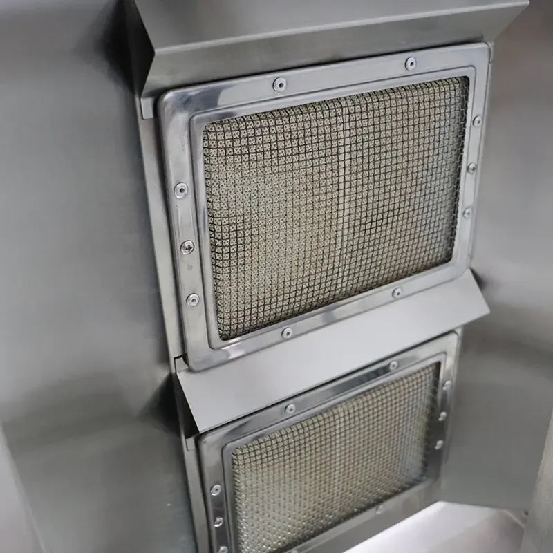 CHZ-862 vertical gas shawarma grill, stainless steel rotisserie