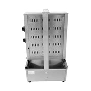 CHZ-862 vertical gas shawarma grill, stainless steel rotisserie