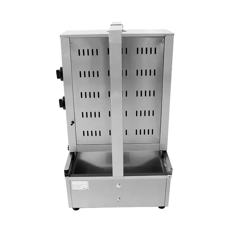CHZ-862 vertical gas shawarma grill, stainless steel rotisserie